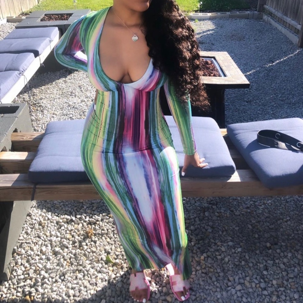 Paint Me a Portrait Maxi Dress.